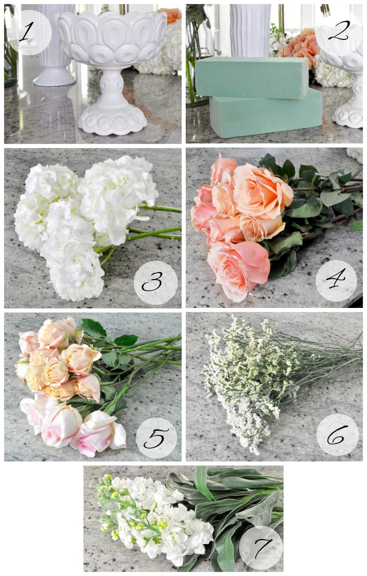 the steps to making an artificial flower arrangement