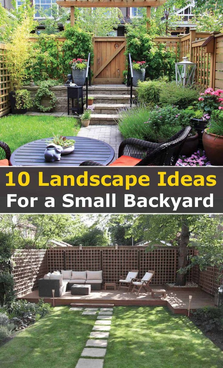 landscaping ideas for small backyards that are easy to do in the back yard or front yard