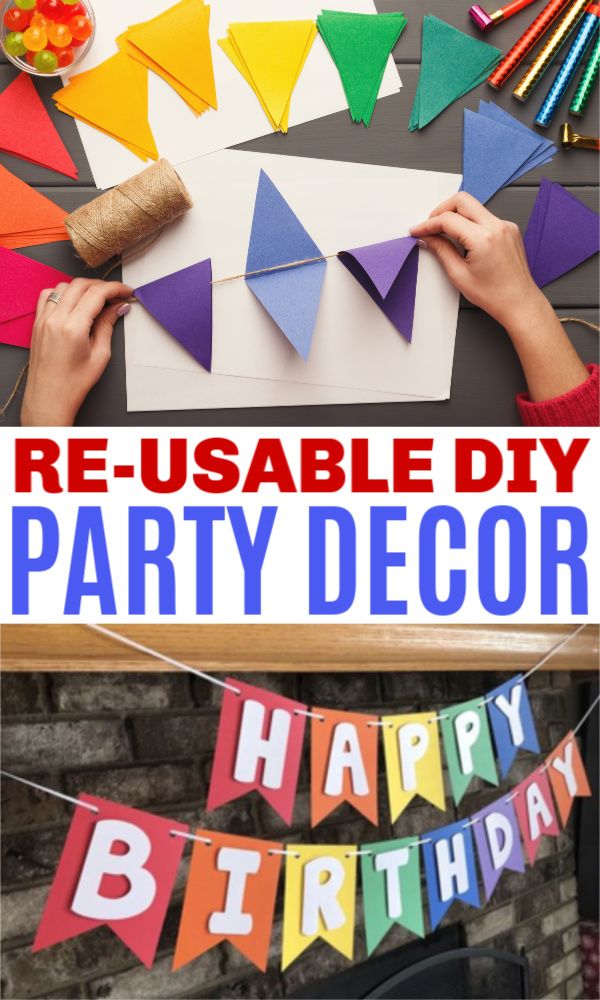 this diy party decor is easy to make and looks great for any child's birthday