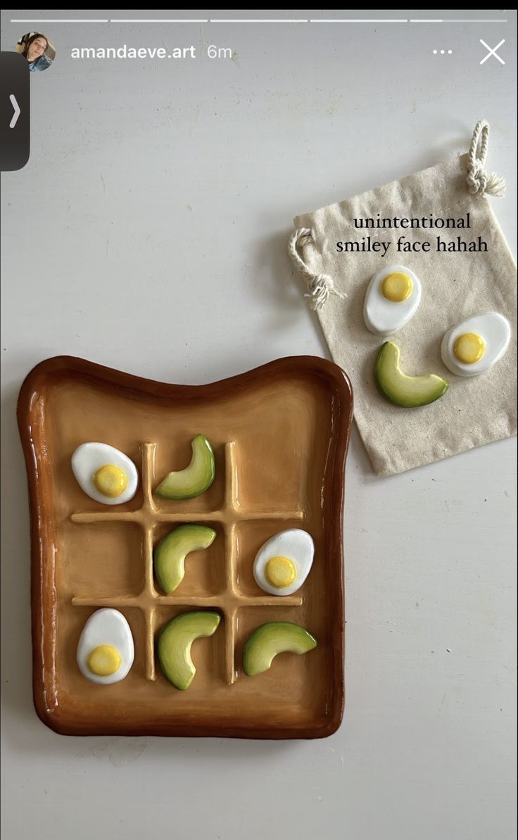 an egg and avocado grid on a plate