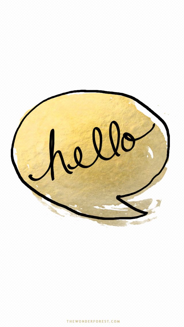 a cell phone with the word hello painted on it's screen and an image of a