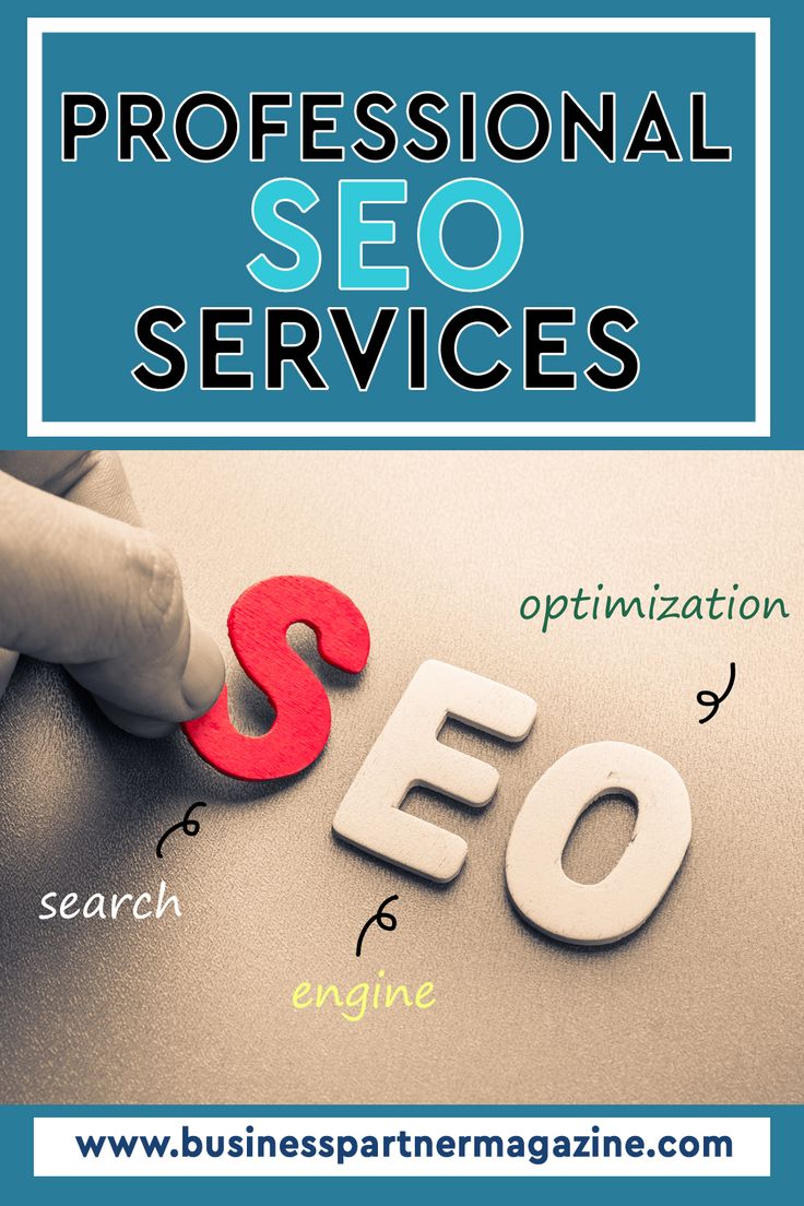the words professional seo services on top of a table
