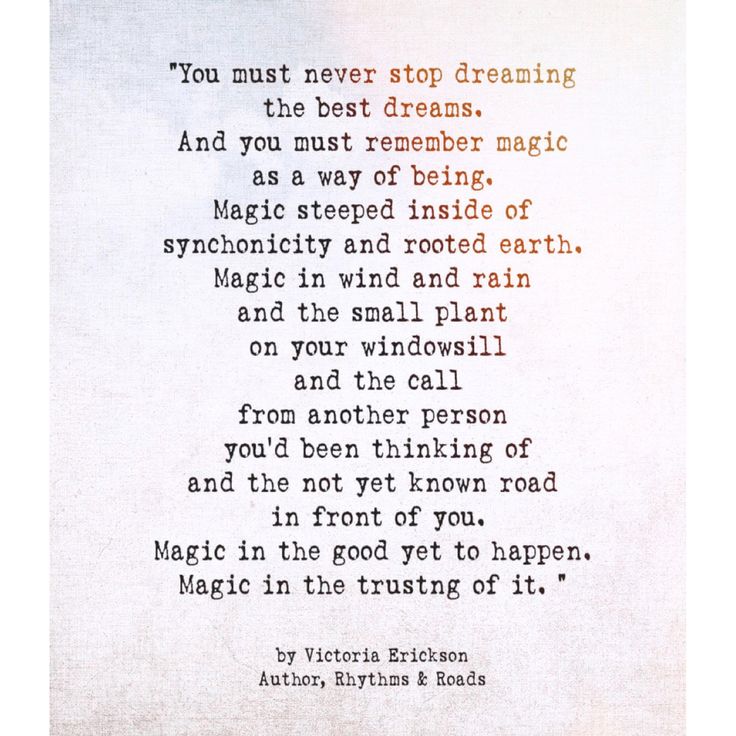 a poem written by victoria ericson about dreaming