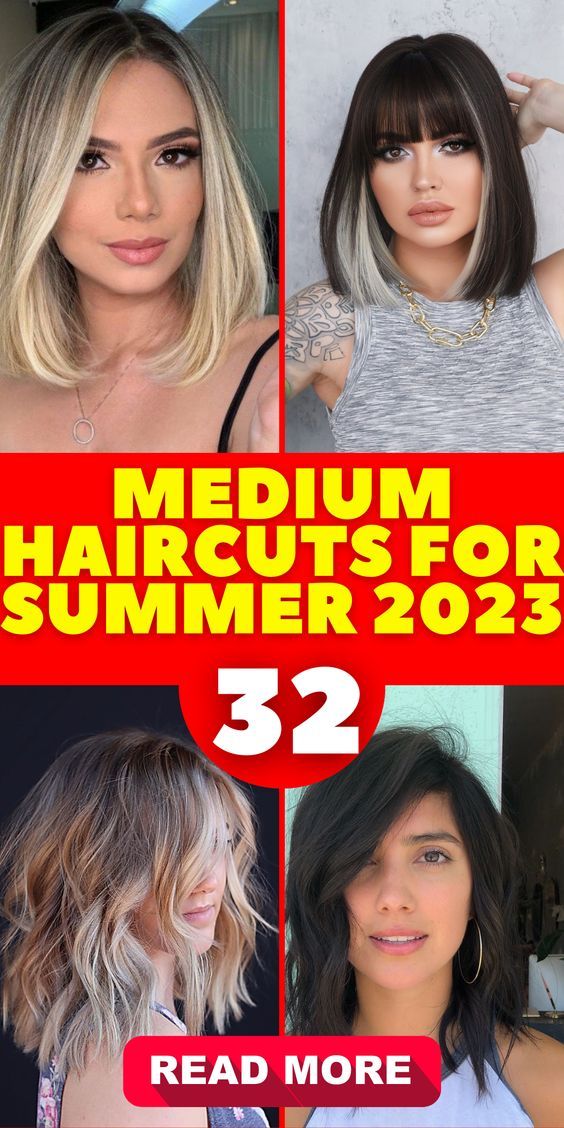 Embrace the perfect length for the season with summer medium haircuts in 2023. Medium length hair offers versatility and ease, making it ideal for the summer months. From textured bobs to layered shoulder-length cuts, there are plenty of options to suit your personal style and enhance your summer look. Medium Length Bobs, Medium Length Haircuts, Mid Length Layered Haircuts, Haircuts For Medium Length Hair, Medium Length Haircut Trends, Mid Length Haircuts, Midlength Haircuts, Medium Length Hair With Layers, Med Length Haircuts