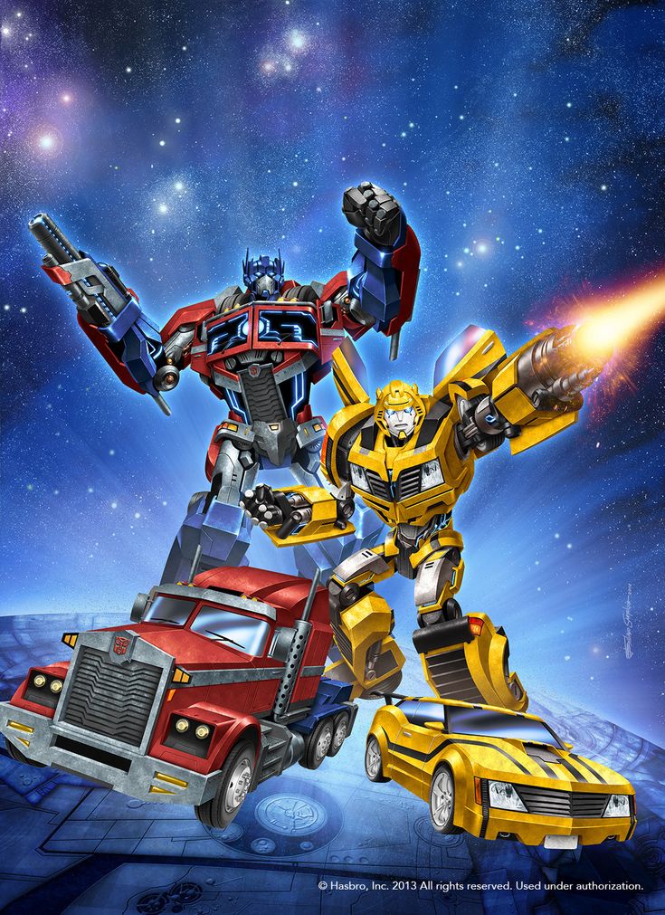 an image of two robots fighting over a truck