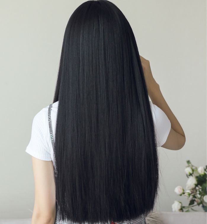 Black long straight wig yv42043 | Youvimi Long Hair Styles, Short Hair Styles, Balayage, Gaya Rambut, Black Hair Korean, Beautiful Long Hair, Gorgeous Hair, Hair Inspiration, Black Hair Aesthetic