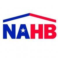 the nab logo is shown in red, white and blue