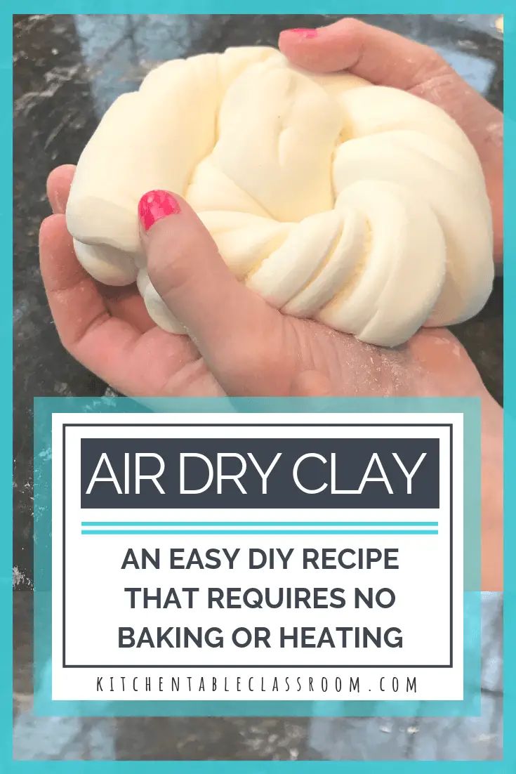 an easy diy recipe that requires no baking or heating air dry clay and is ready in minutes