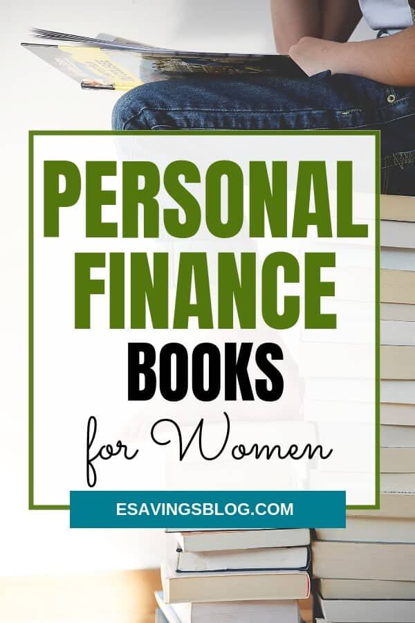 a stack of books with the words personal finance books for women on top of it