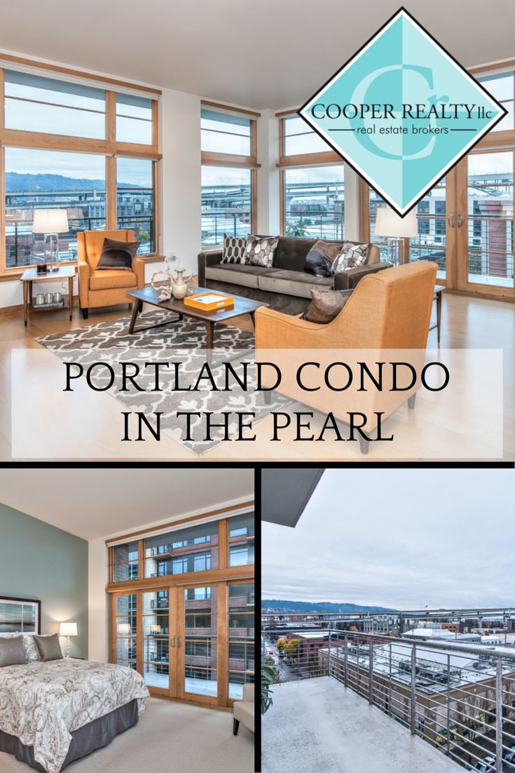 a collage of photos with the words portland condo in the pearl