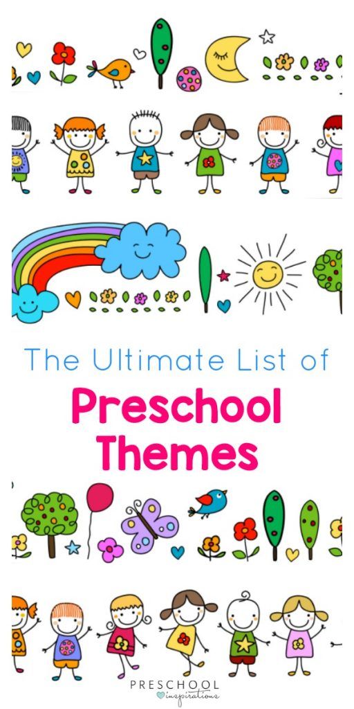 the ultimate list of preschool themes