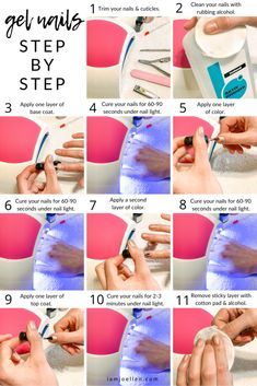 step by step instructions on how to do gel nails