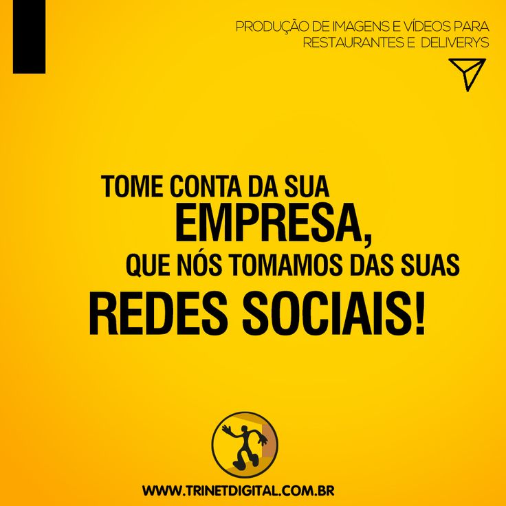 a yellow poster with the words redes socais on it