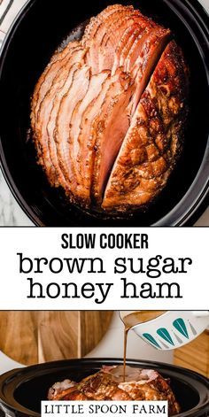 slow cooker brown sugar honey ham recipe