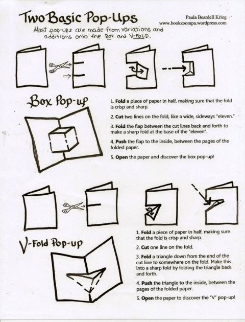 how to make paper pop - ups with pictures and instructions for making pop up boxes