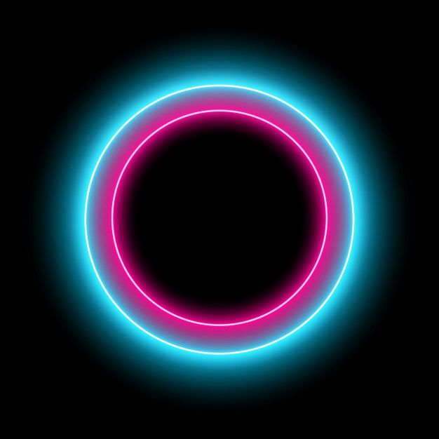 Neon circle with light effect. modern ro... | Free Vector #Freepik #freevector #freeframe #freeabstract #freetexture #freecircle Neon, Retro, Instagram, Neon Backgrounds, Neon Wallpaper, Background Wallpaper For Photoshop, Lights Background, Background Images, Background For Photography