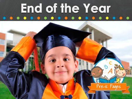 a young boy wearing a graduation cap and gown with the words end of the year on it