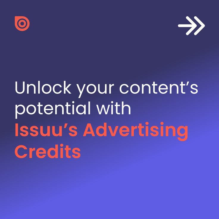 an advertisement with the words unlock your content's potential with isuau's advertising credits