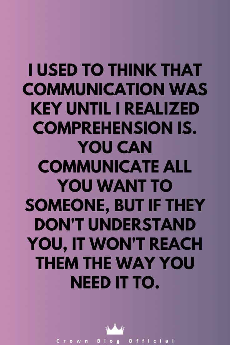 a quote that reads, i used to think that communication was key unfilled