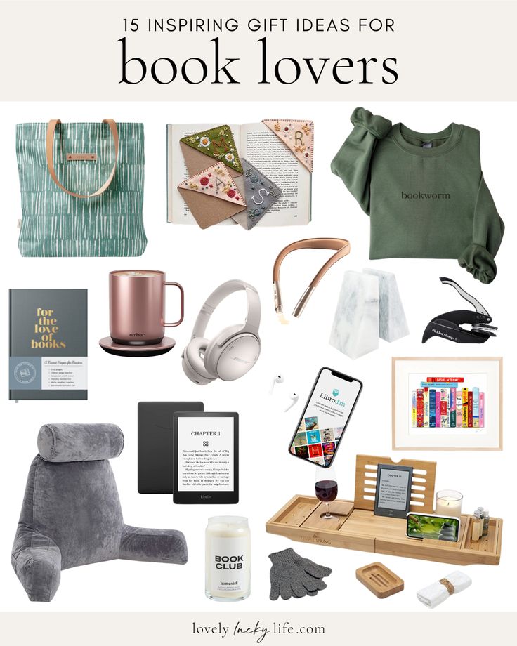 the ultimate gift guide for book lovers is featured in this post - it - up