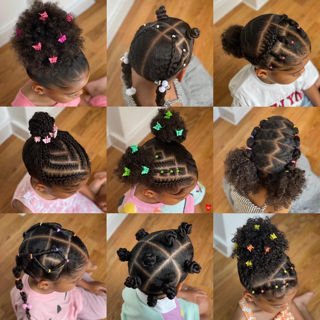 Gaya Rambut, Haar, Kids Hairstyles Girls, Coiffures Enfants Noirs, Girl Hair, Afro, Black Kids Hairstyles, Kids Hairstyles, Girls Natural Hairstyles