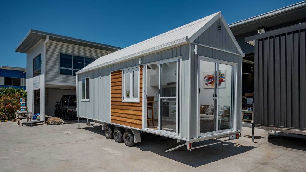 Aussie Tiny Houses Ground Level Bedroom Model Casuarina 8.4 built on wheels