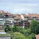 cityscape of the old swiss city of bern