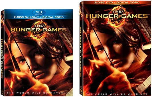 The Hunger Games DVD and Blu-ray box art