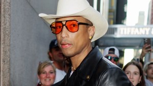 Pharrell Williams attends the launch of Tiffany Titan by Pharrell Williams at the Tiffany & Co. Landmark in New York City