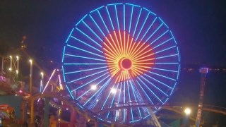 KTLA Reporter Sam Rubin Honored With Ferris Wheel Tribute at the Santa Monica Pier | Video