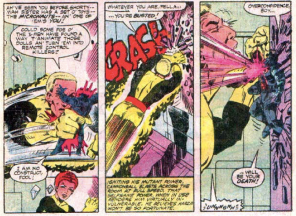 Action-figure-sized people fighting normal-sized people: NEVER NOT HILARIOUS. (The X-Men and the Micronauts #1)