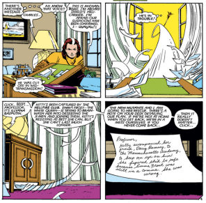 Rogue, no! He's not worth it! He's not even a Super Doctor Astronaut! (Uncanny X-Men #182)