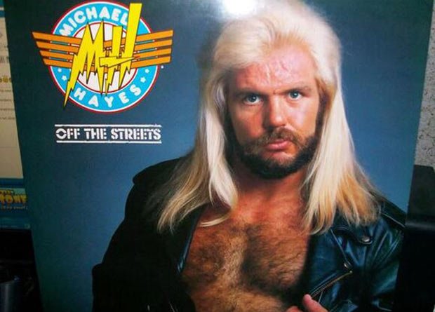 Michael hayes Off the Street album cover, pro wrestler