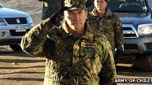 Gen Juan Miguel Fuente-Alba in August 2012 (file image from Army of Chile website)