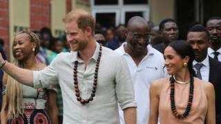 Prince Harry and Meghan don already meet wit di Chief of Defence Staff, Christopher Musa