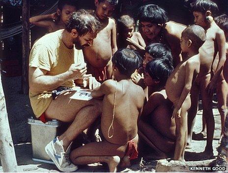 Kenneth Good with the Yanomami