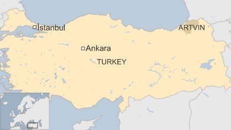 Map of Turkey 24 August 2015