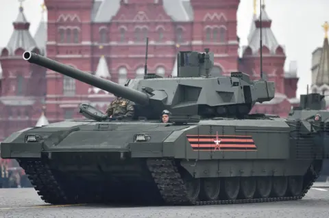 AFP Armata tank in Red Square, Moscow, 9 May 2017
