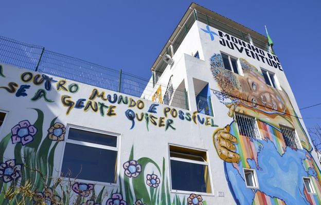 Mural at Moinho da Juventude