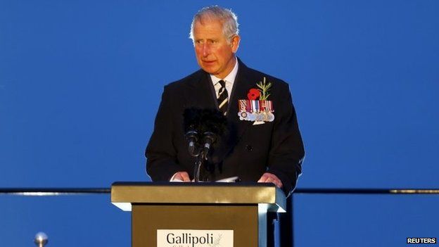 Prince Charles at Gallipoli