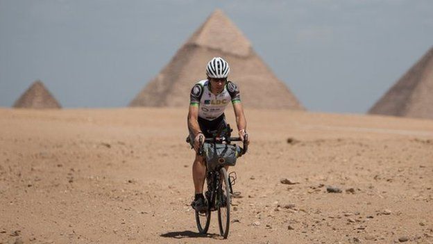 Mark Beaumont in Africa