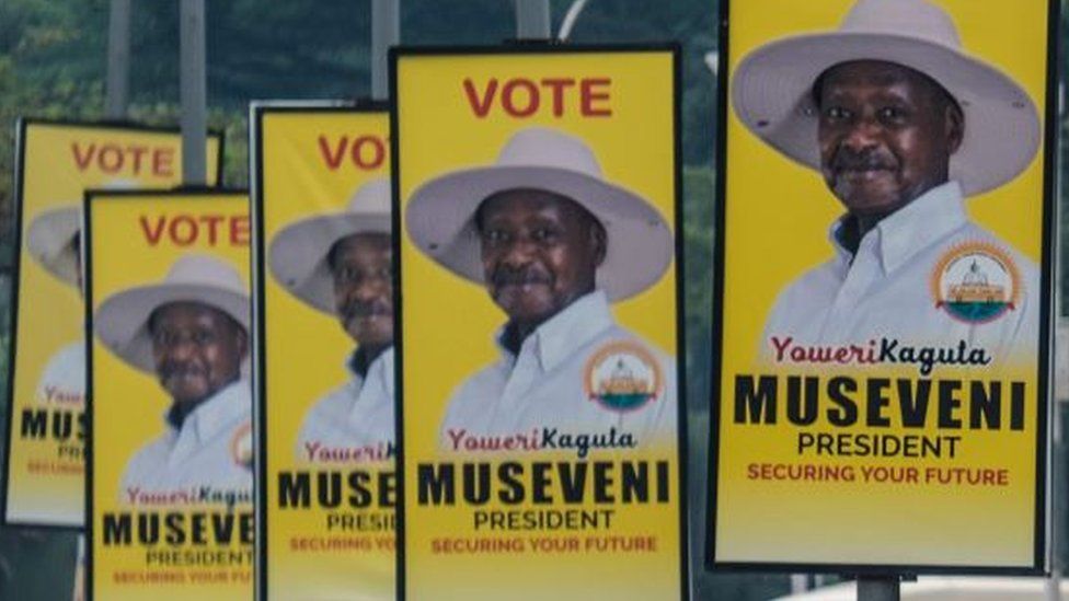 Museveni campaign posters