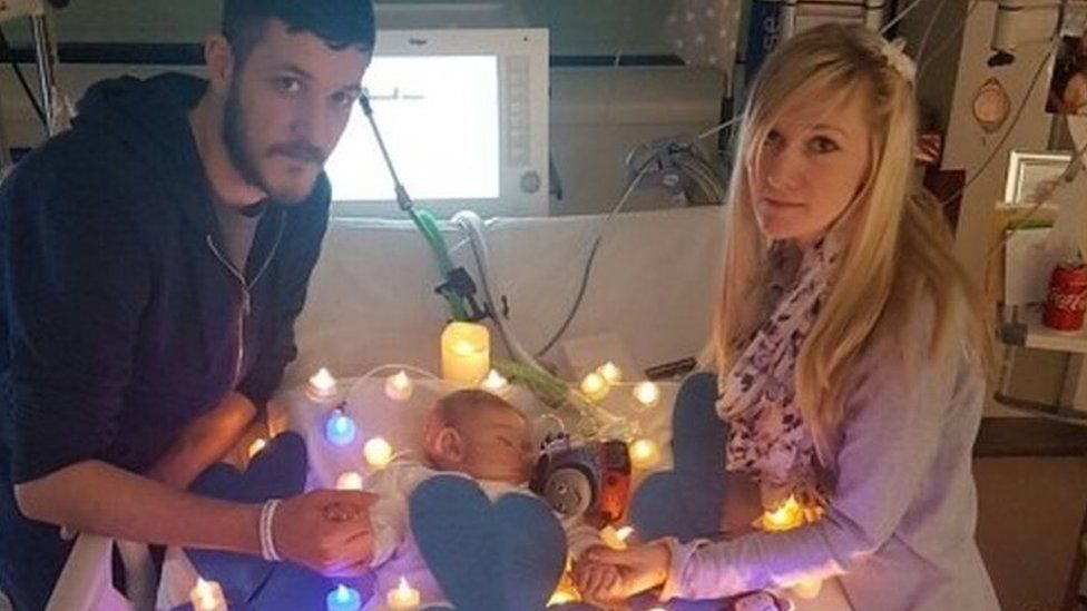 Charlie Gard with his parents