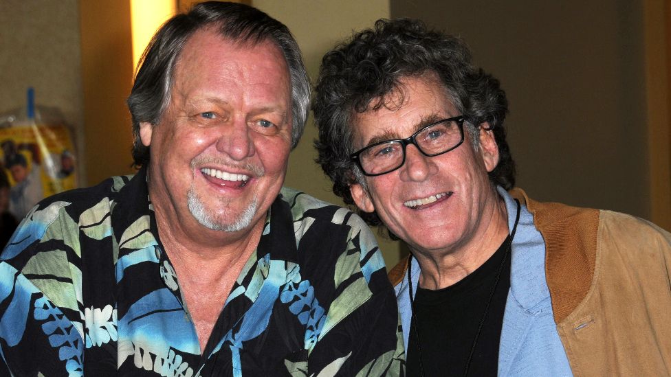 Actors David Soul and Paul Michael Glaser of "Starsky & Hutch" attend the Hollywood Show held at Burbank Airport Marriott on February 11, 2012 in Burbank, California