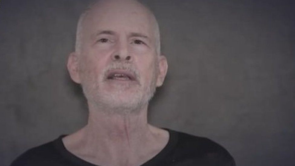 Keith Siegel is seen in new hostage video