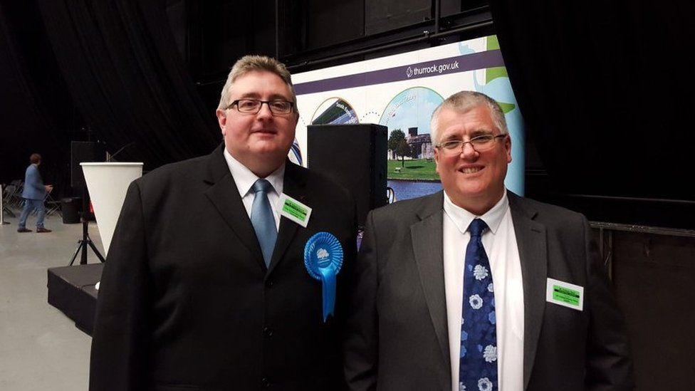 Thurrock Tory group leader Rob Gledhill and UKIP leader Graham Snell