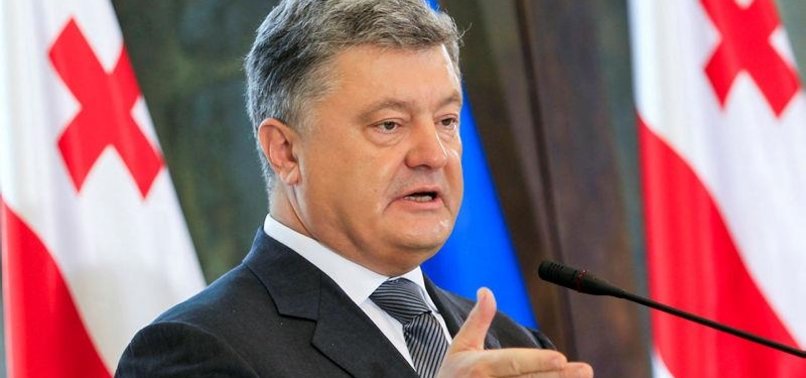 UKRAINE LEADER SLAMS RUSSIA OVER ARMS GIVEN TO REBELS