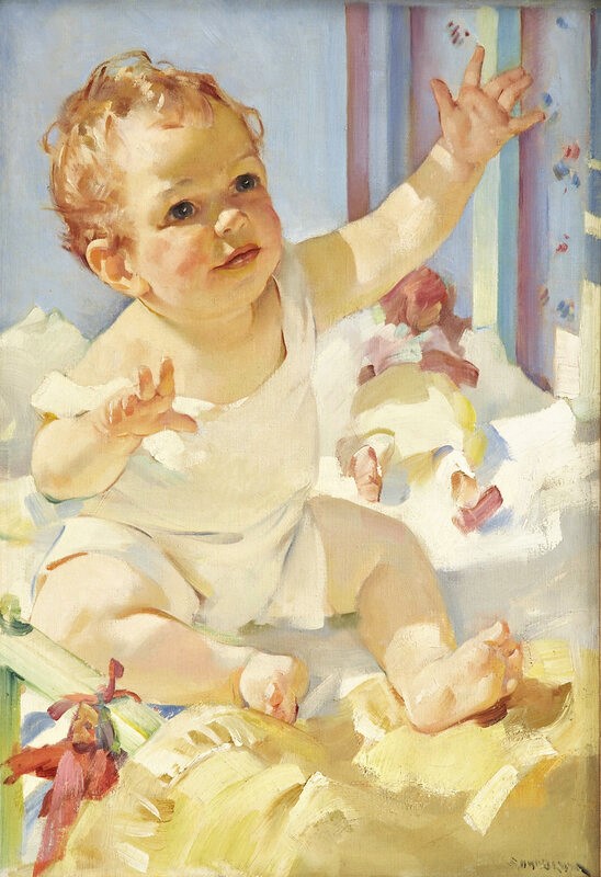 The Gerber s Baby, Gerber s Baby Food Advertising Illustration, circa 1930 1940
