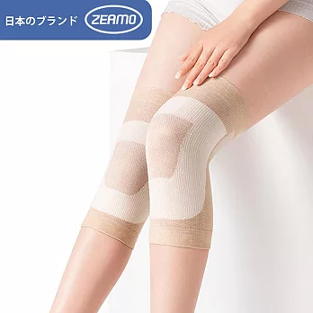 【ZEAMO】日本蠶絲舒適透氣防滑護膝 一雙入/護具/腿套/膝蓋防護 L