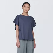 【MUJI 無印良品】女棉混聚酯纖維涼感套衫 XL 煙燻紫